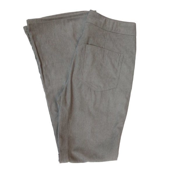 Vintage 70's Corduroy Bell Bottoms - Wide Leg Cords - Retro Concrete Gray - NEW - Picture 7 of 11